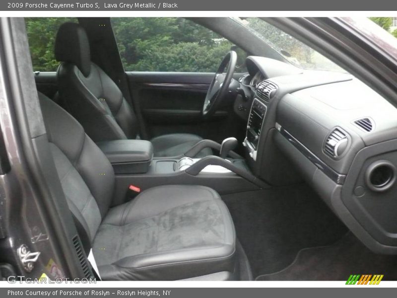Lava Grey Metallic / Black 2009 Porsche Cayenne Turbo S