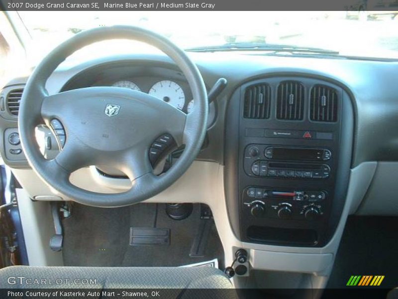 Marine Blue Pearl / Medium Slate Gray 2007 Dodge Grand Caravan SE