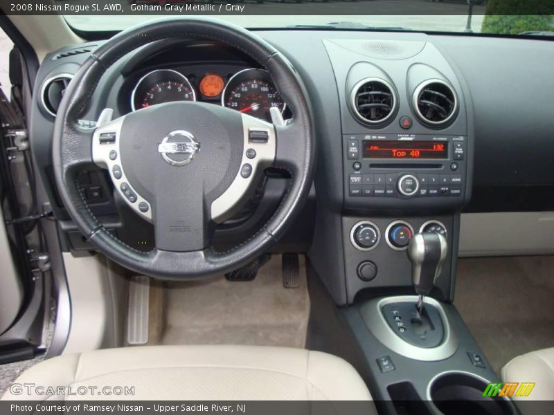 Gotham Gray Metallic / Gray 2008 Nissan Rogue SL AWD