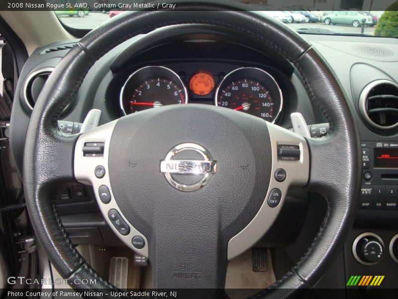 Gotham Gray Metallic / Gray 2008 Nissan Rogue SL AWD