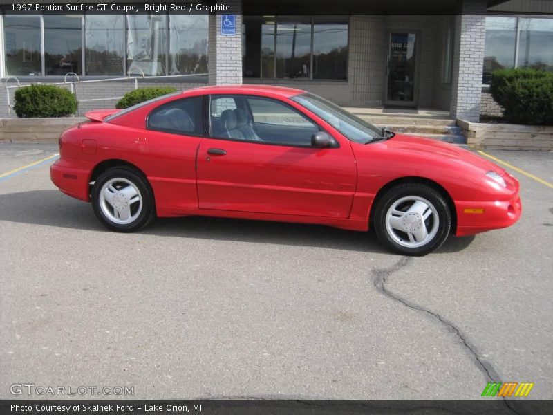 Bright Red / Graphite 1997 Pontiac Sunfire GT Coupe