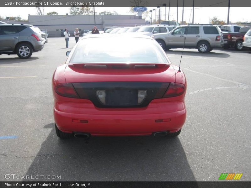 Bright Red / Graphite 1997 Pontiac Sunfire GT Coupe