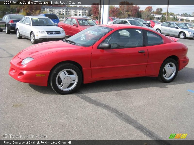 Bright Red / Graphite 1997 Pontiac Sunfire GT Coupe