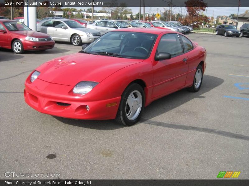 Bright Red / Graphite 1997 Pontiac Sunfire GT Coupe