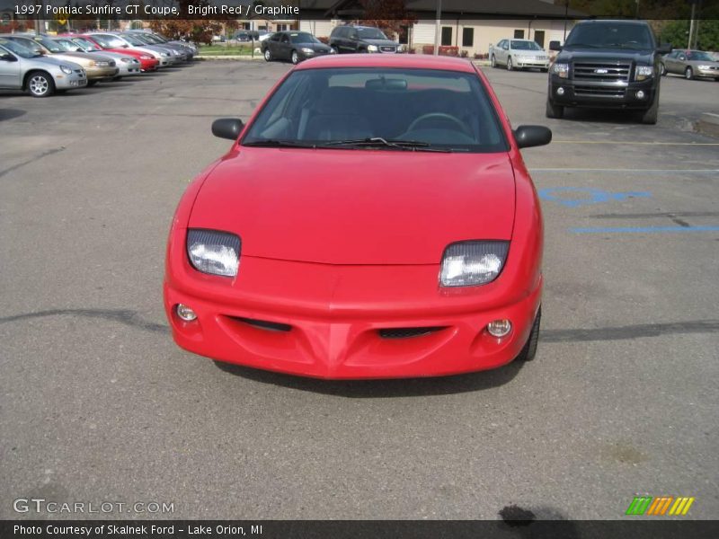 Bright Red / Graphite 1997 Pontiac Sunfire GT Coupe