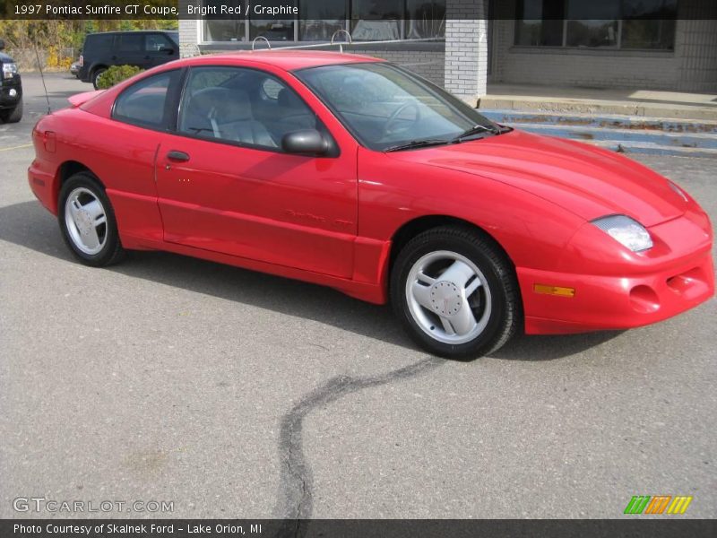 Bright Red / Graphite 1997 Pontiac Sunfire GT Coupe