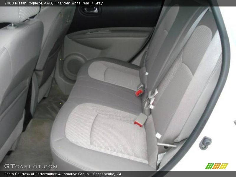 Phantom White Pearl / Gray 2008 Nissan Rogue SL AWD