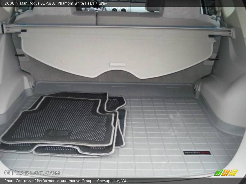 Phantom White Pearl / Gray 2008 Nissan Rogue SL AWD