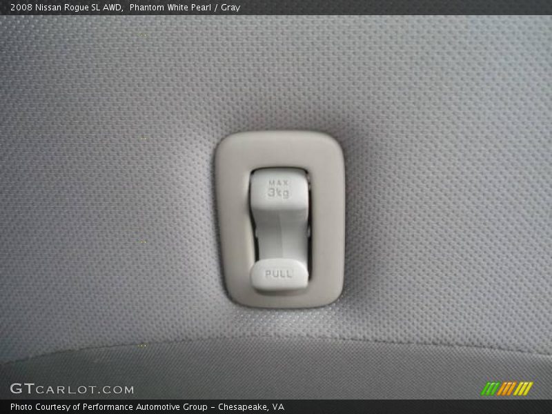 Phantom White Pearl / Gray 2008 Nissan Rogue SL AWD