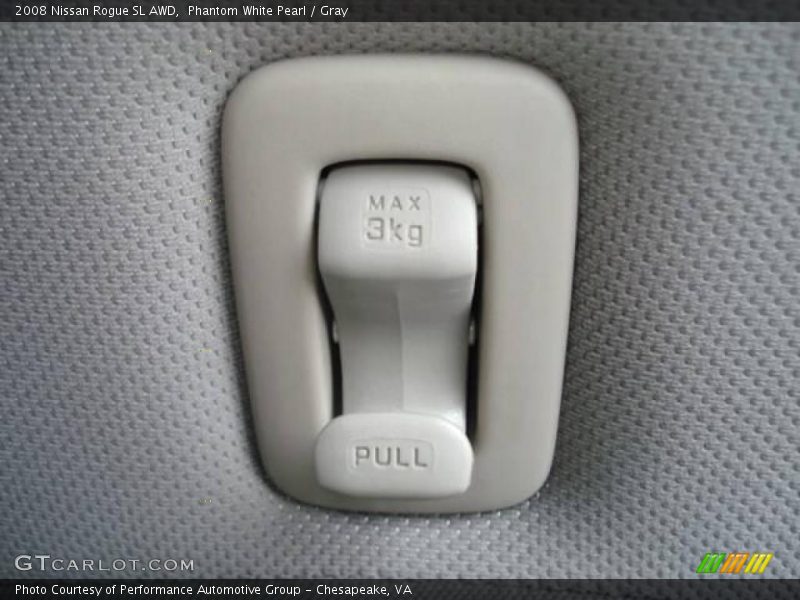 Phantom White Pearl / Gray 2008 Nissan Rogue SL AWD