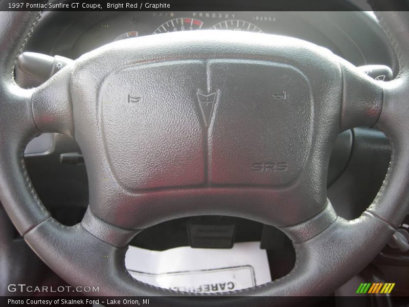 Bright Red / Graphite 1997 Pontiac Sunfire GT Coupe