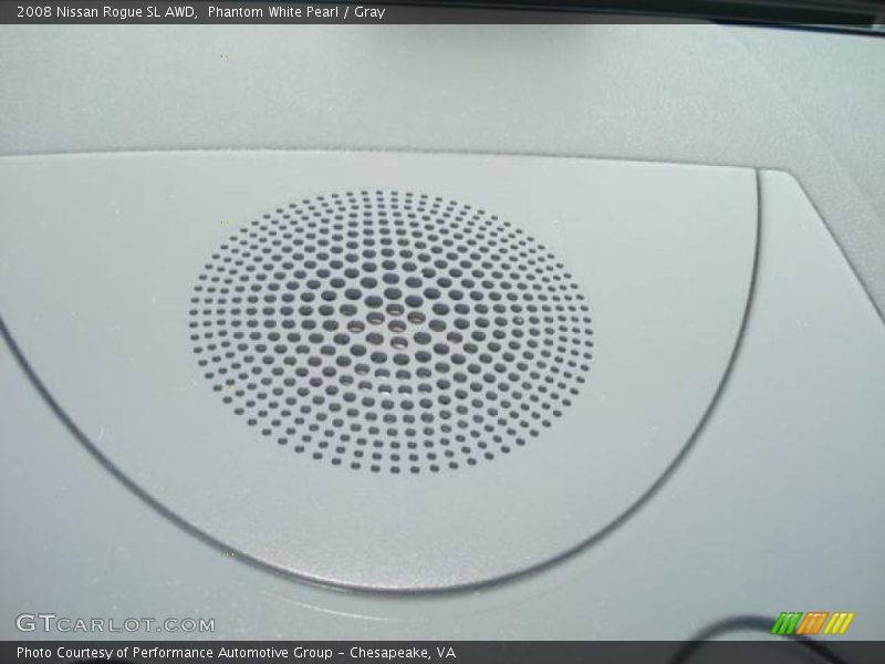 Phantom White Pearl / Gray 2008 Nissan Rogue SL AWD