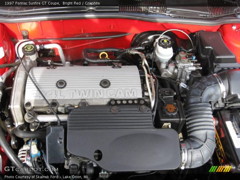 Bright Red / Graphite 1997 Pontiac Sunfire GT Coupe