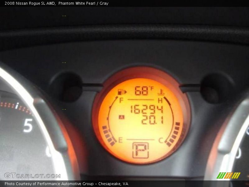 Phantom White Pearl / Gray 2008 Nissan Rogue SL AWD
