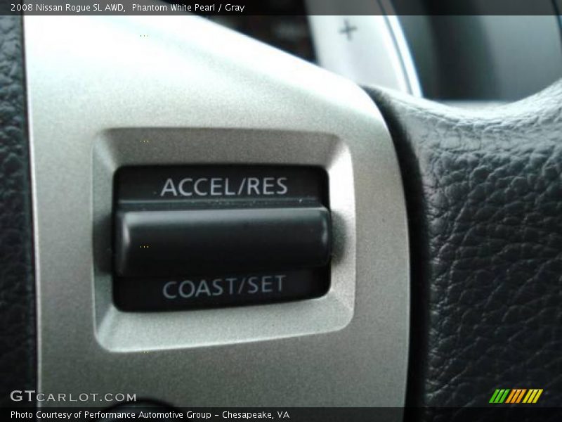 Phantom White Pearl / Gray 2008 Nissan Rogue SL AWD