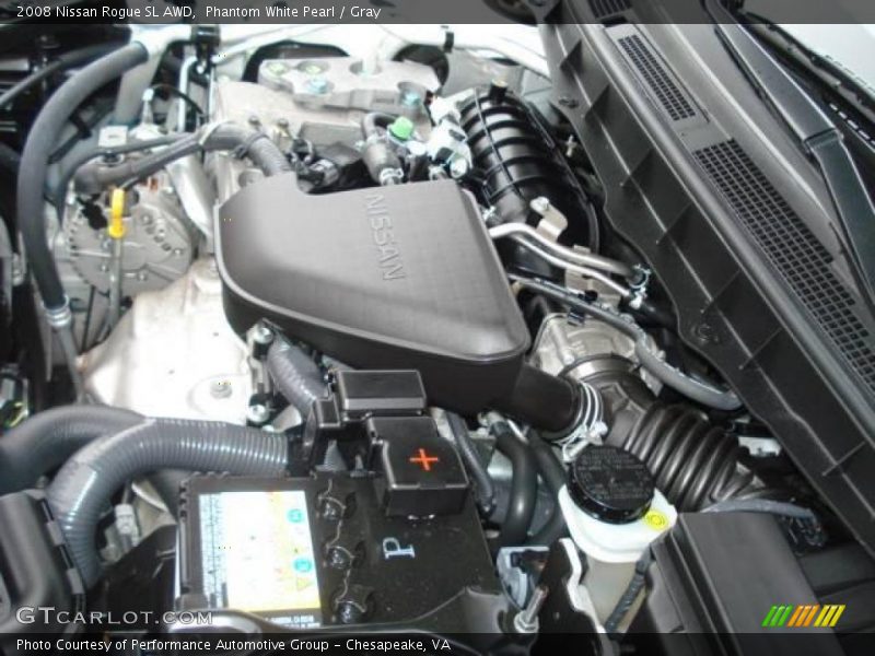 Phantom White Pearl / Gray 2008 Nissan Rogue SL AWD