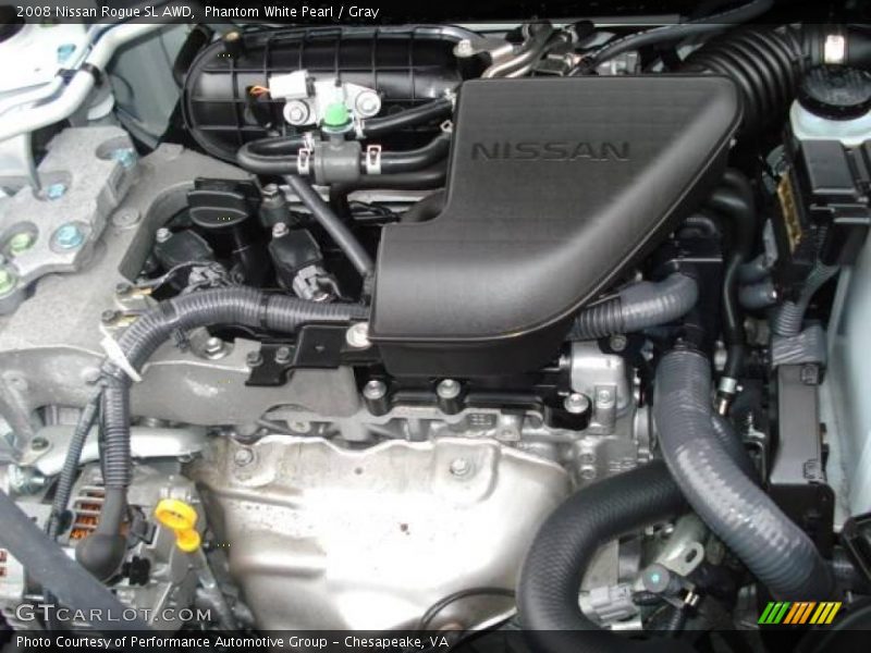 Phantom White Pearl / Gray 2008 Nissan Rogue SL AWD