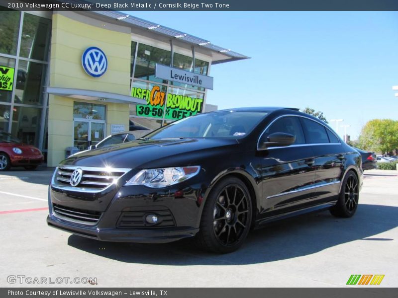 Deep Black Metallic / Cornsilk Beige Two Tone 2010 Volkswagen CC Luxury