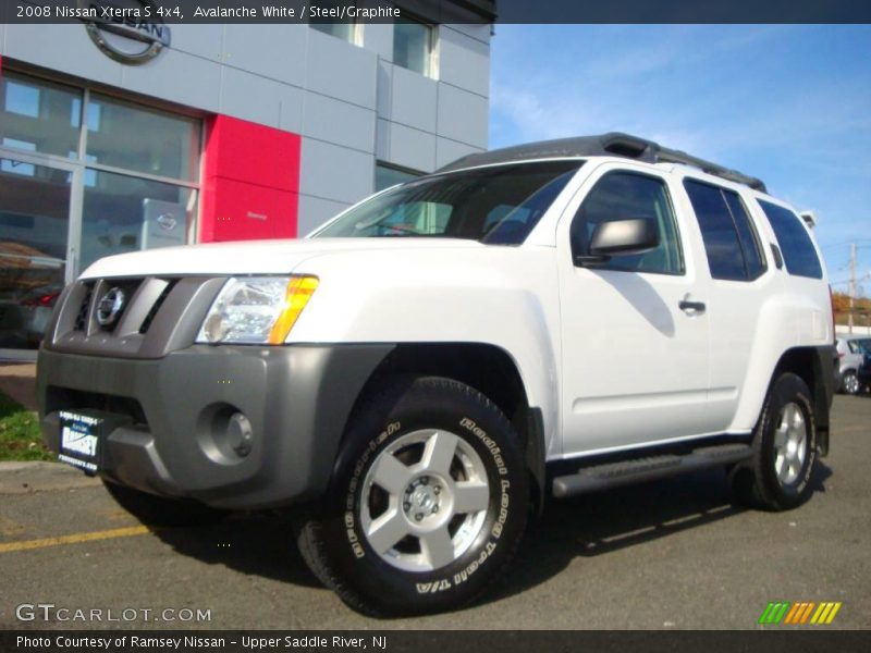 Avalanche White / Steel/Graphite 2008 Nissan Xterra S 4x4