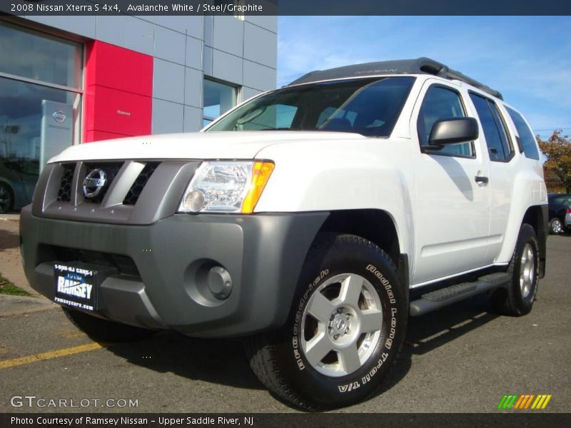 Avalanche White / Steel/Graphite 2008 Nissan Xterra S 4x4