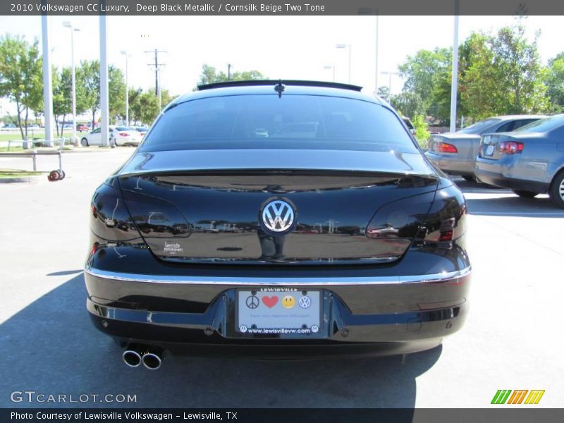 Deep Black Metallic / Cornsilk Beige Two Tone 2010 Volkswagen CC Luxury