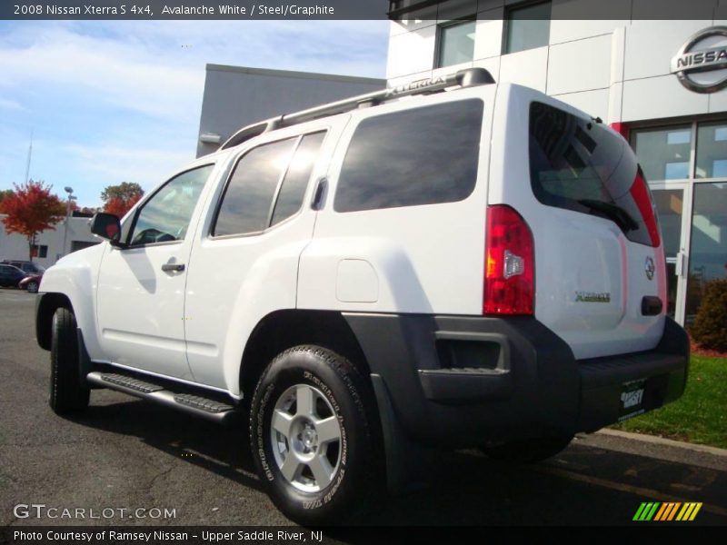 Avalanche White / Steel/Graphite 2008 Nissan Xterra S 4x4