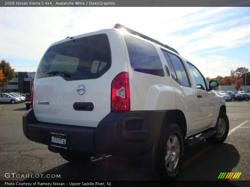 Avalanche White / Steel/Graphite 2008 Nissan Xterra S 4x4