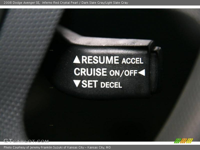 Inferno Red Crystal Pearl / Dark Slate Gray/Light Slate Gray 2008 Dodge Avenger SE