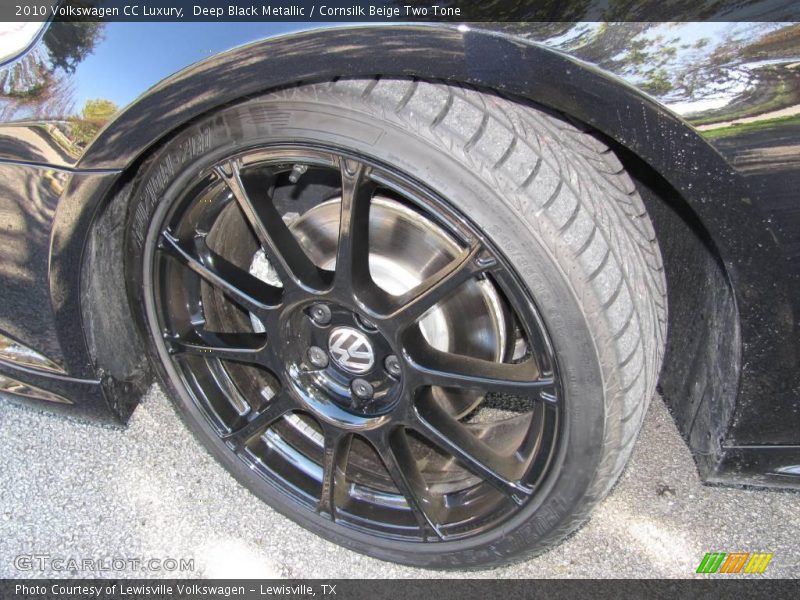 Deep Black Metallic / Cornsilk Beige Two Tone 2010 Volkswagen CC Luxury