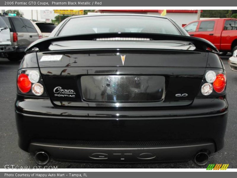 Phantom Black Metallic / Red 2006 Pontiac GTO Coupe