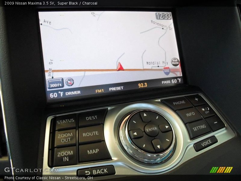 Super Black / Charcoal 2009 Nissan Maxima 3.5 SV