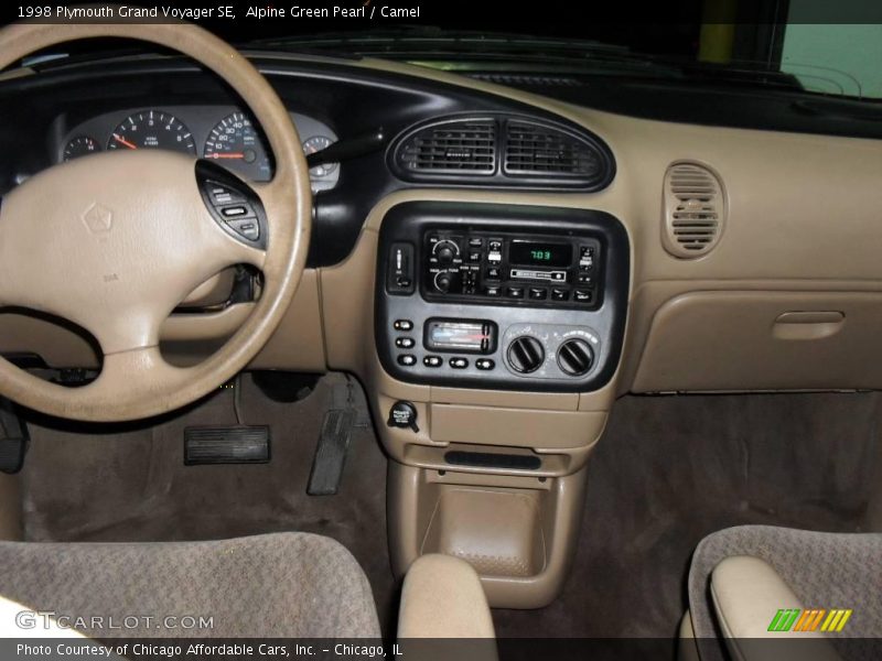 Alpine Green Pearl / Camel 1998 Plymouth Grand Voyager SE