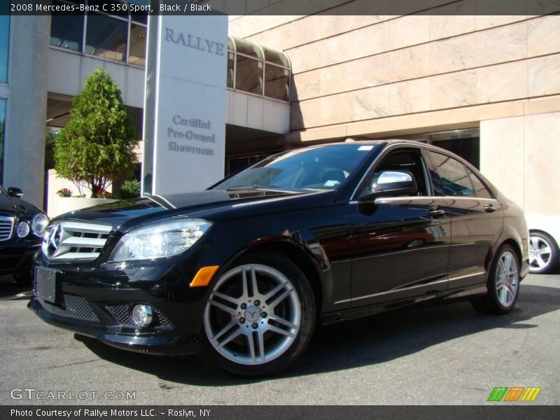 Black / Black 2008 Mercedes-Benz C 350 Sport