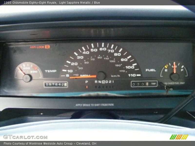 Light Sapphire Metallic / Blue 1993 Oldsmobile Eighty-Eight Royale