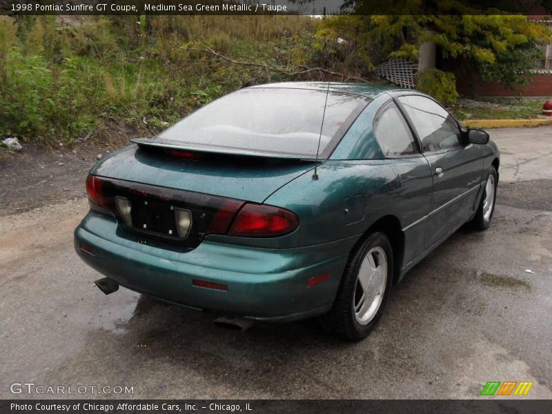 Medium Sea Green Metallic / Taupe 1998 Pontiac Sunfire GT Coupe