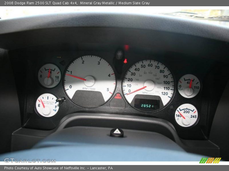 Mineral Gray Metallic / Medium Slate Gray 2008 Dodge Ram 2500 SLT Quad Cab 4x4