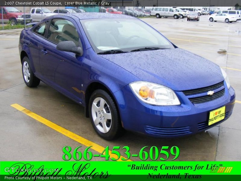 Laser Blue Metallic / Gray 2007 Chevrolet Cobalt LS Coupe