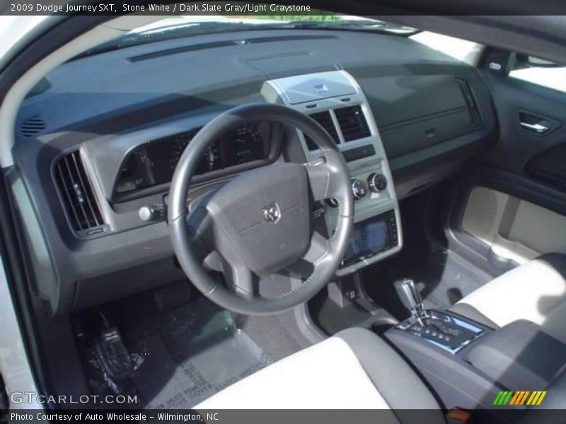 Stone White / Dark Slate Gray/Light Graystone 2009 Dodge Journey SXT