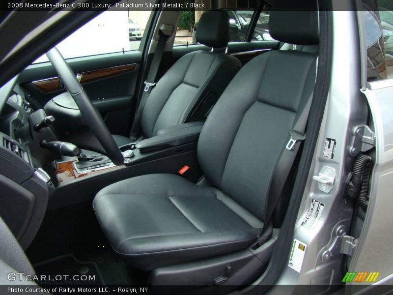 Palladium Silver Metallic / Black 2008 Mercedes-Benz C 300 Luxury