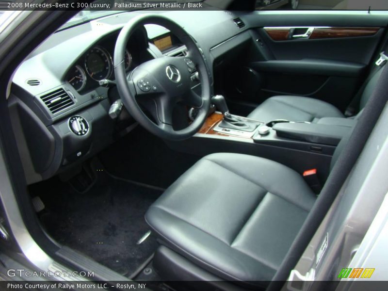 Palladium Silver Metallic / Black 2008 Mercedes-Benz C 300 Luxury