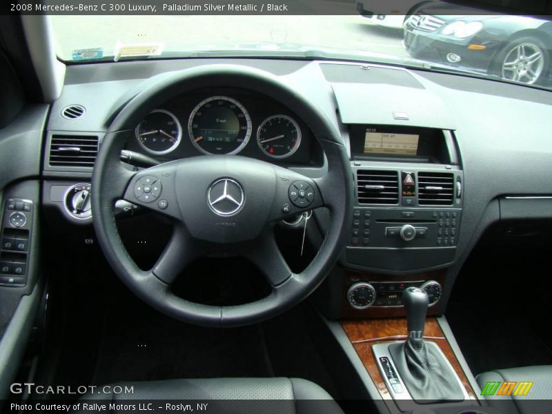 Palladium Silver Metallic / Black 2008 Mercedes-Benz C 300 Luxury