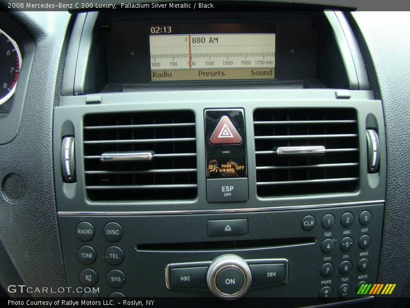 Palladium Silver Metallic / Black 2008 Mercedes-Benz C 300 Luxury