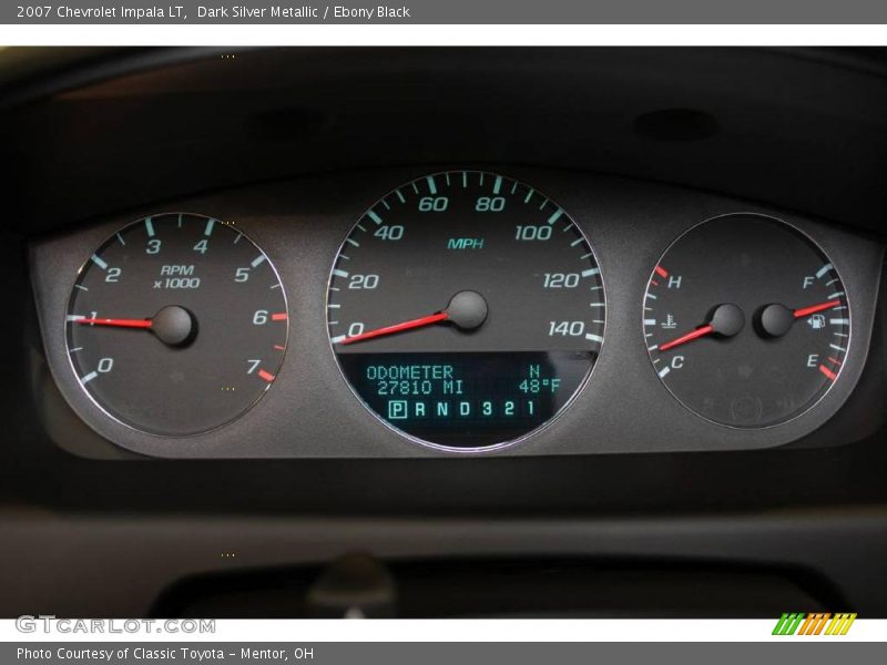 Dark Silver Metallic / Ebony Black 2007 Chevrolet Impala LT