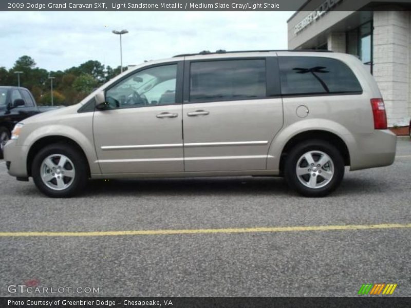 Light Sandstone Metallic / Medium Slate Gray/Light Shale 2009 Dodge Grand Caravan SXT