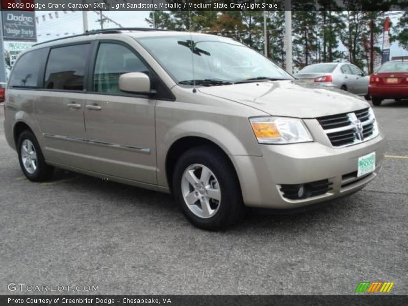 Light Sandstone Metallic / Medium Slate Gray/Light Shale 2009 Dodge Grand Caravan SXT