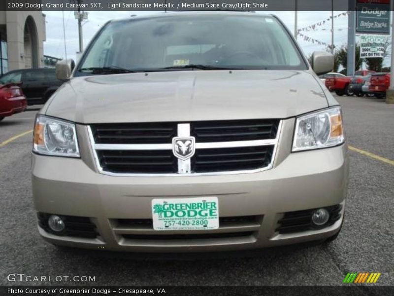 Light Sandstone Metallic / Medium Slate Gray/Light Shale 2009 Dodge Grand Caravan SXT