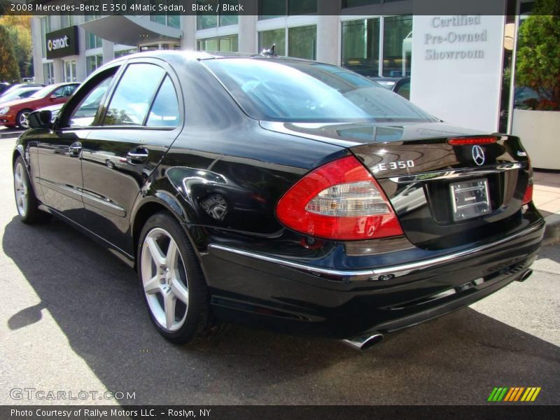 Black / Black 2008 Mercedes-Benz E 350 4Matic Sedan