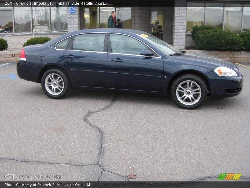 Imperial Blue Metallic / Gray 2007 Chevrolet Impala LT