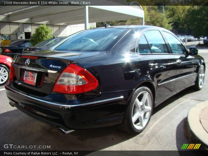 Black / Black 2008 Mercedes-Benz E 350 4Matic Sedan