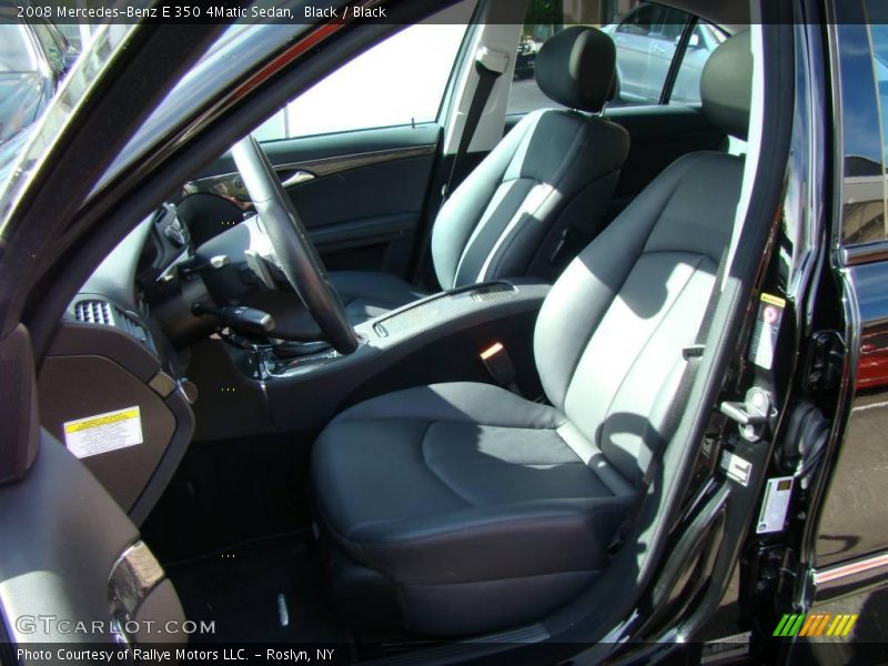 Black / Black 2008 Mercedes-Benz E 350 4Matic Sedan
